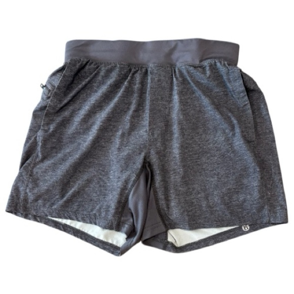 Lululemon T.H.E. Short 7” Lined Men’s Running Training Shorts Heathered Grey S